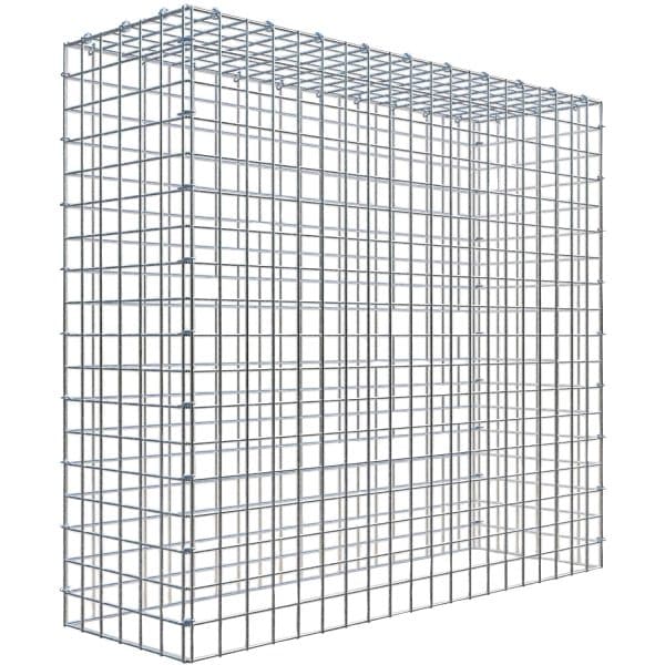 Gabiona C-Ring-Gabione-Anbaukorb Typ 3 90 x 100 x 30 cm Maschenw 5 x 5 cm