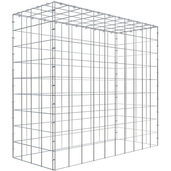 Gabiona C-Ring-Gabione-Anbaukorb Typ 3 90 x 100 x 40 cm Maschenw 10 x 10 cm