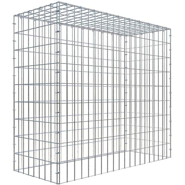 Gabiona C-Ring-Gabione-Anbaukorb Typ 3 90 x 100 x 40 cm Maschenw 5 x 10 cm