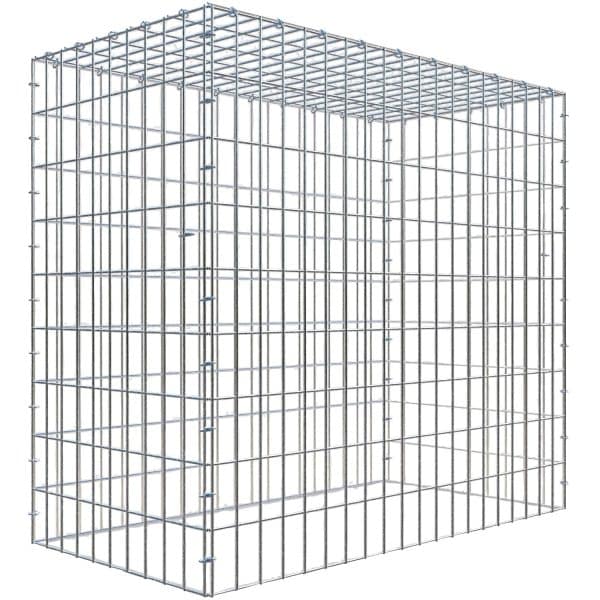 Gabiona C-Ring-Gabione-Anbaukorb Typ 3 90 x 100 x 50 cm Maschenw 5 x 10 cm