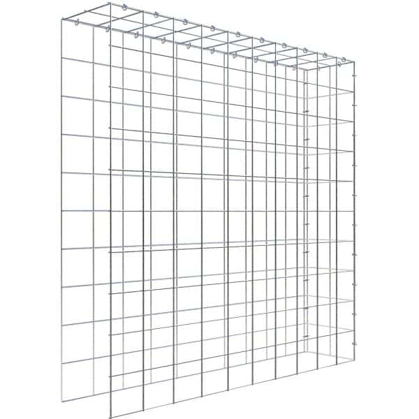 Gabiona C-Ring-Gabione-Anbaukorb Typ 4 100 x 100 x 20 cm Maschenw 10 x 10 cm