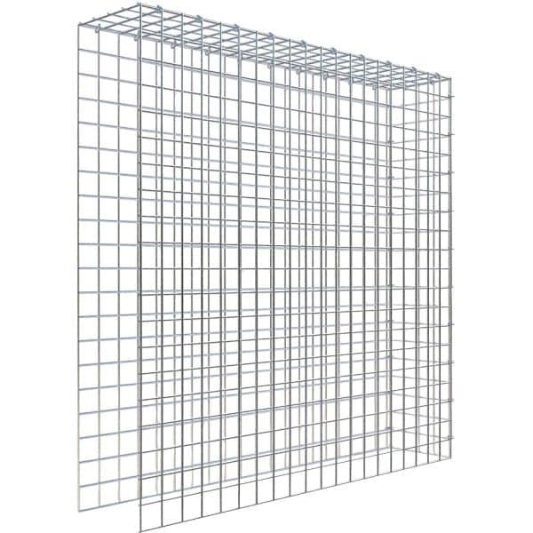 Gabiona C-Ring-Gabione-Anbaukorb Typ 4 100 x 100 x 20 cm Maschenw 5 x 5 cm