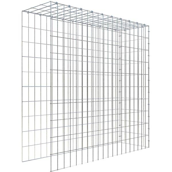 Gabiona C-Ring-Gabione-Anbaukorb Typ 4 100 x 100 x 30 cm Maschenw 5 x 10 cm