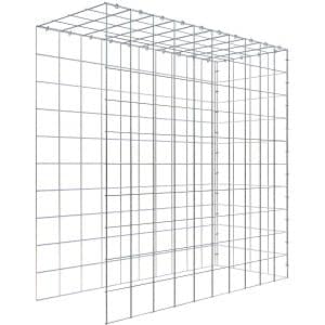 Gabiona C-Ring-Gabione-Anbaukorb Typ 4 100 x 100 x 40 cm Maschenw 10 x 10 cm