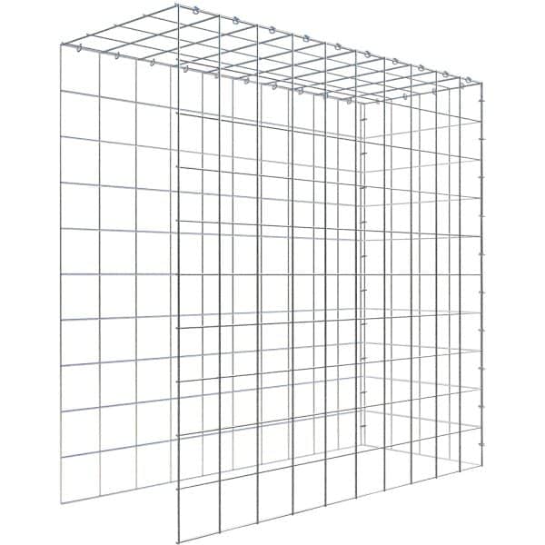 Gabiona C-Ring-Gabione-Anbaukorb Typ 4 100 x 100 x 40 cm Maschenw 10 x 10 cm