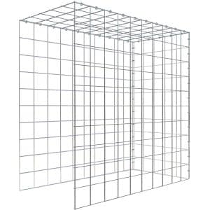 Gabiona C-Ring-Gabione-Anbaukorb Typ 4 100 x 100 x 50 cm Maschenw 10 x 10 cm