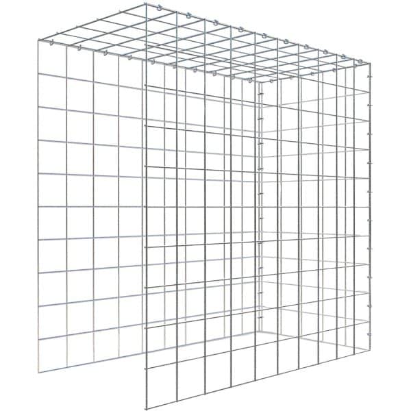 Gabiona C-Ring-Gabione-Anbaukorb Typ 4 100 x 100 x 50 cm Maschenw 10 x 10 cm