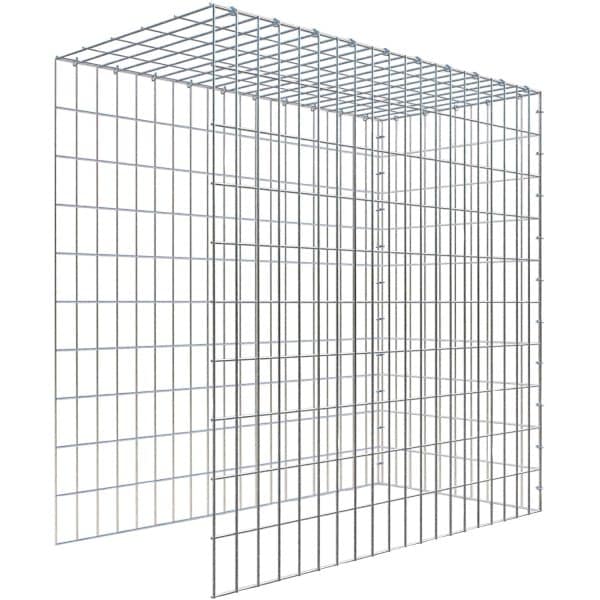 Gabiona C-Ring-Gabione-Anbaukorb Typ 4 100 x 100 x 50 cm Maschenw 5 x 10 cm