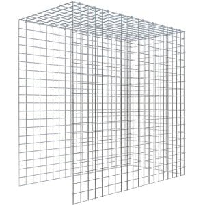 Gabiona C-Ring-Gabione-Anbaukorb Typ 4 100 x 100 x 50 cm Maschenw 5 x 5 cm