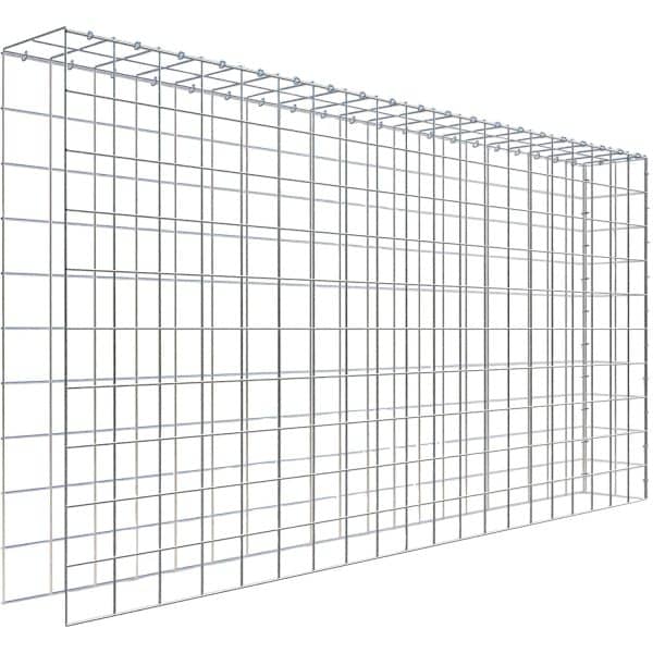 Gabiona C-Ring-Gabione-Anbaukorb Typ 4 100 x 200 x 20 cm Maschenw 10 x 10 cm