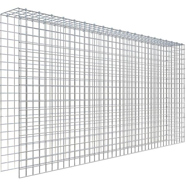 Gabiona C-Ring-Gabione-Anbaukorb Typ 4 100 x 200 x 20 cm Maschenw 5 x 5 cm