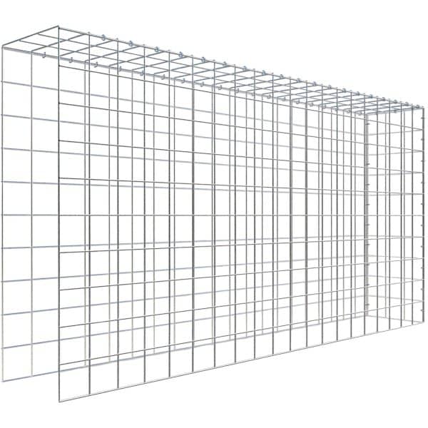Gabiona C-Ring-Gabione-Anbaukorb Typ 4 100 x 200 x 30 cm Maschenw 10 x 10 cm