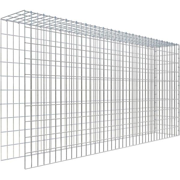 Gabiona C-Ring-Gabione-Anbaukorb Typ 4 100 x 200 x 30 cm Maschenw 5 x 10 cm