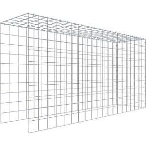 Gabiona C-Ring-Gabione-Anbaukorb Typ 4 100 x 200 x 50 cm Maschenw 10 x 10 cm