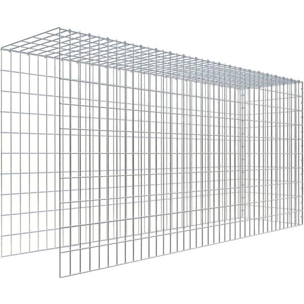 Gabiona C-Ring-Gabione-Anbaukorb Typ 4 100 x 200 x 50 cm Maschenw 5 x 10 cm