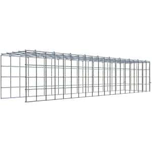 Gabiona C-Ring-Gabione-Anbaukorb Typ 4 20 x 100 x 20 cm Maschenw 5 x 5 cm
