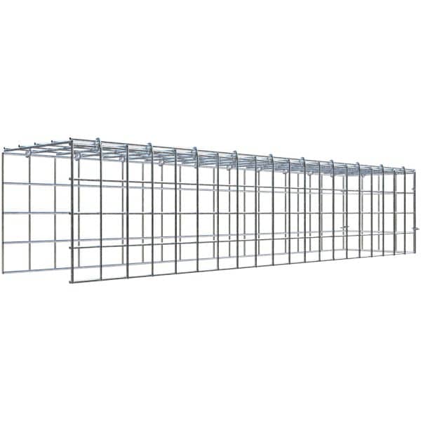 Gabiona C-Ring-Gabione-Anbaukorb Typ 4 20 x 100 x 20 cm Maschenw 5 x 5 cm