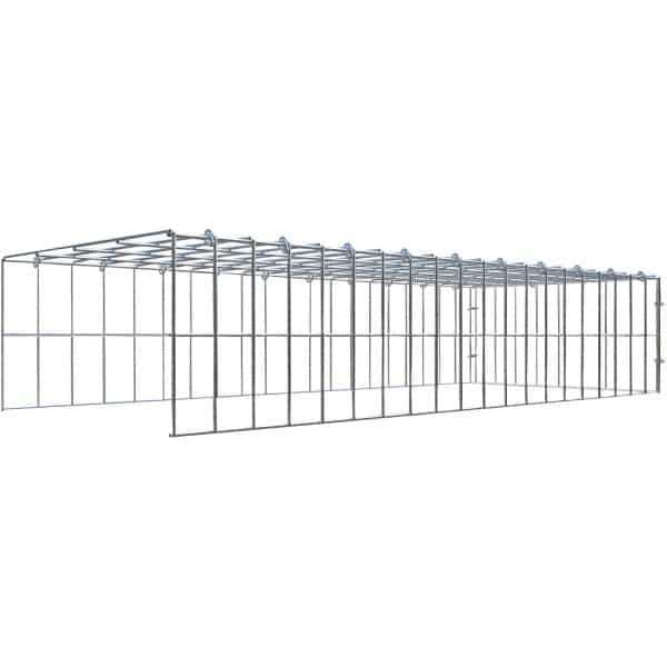 Gabiona C-Ring-Gabione-Anbaukorb Typ 4 20 x 100 x 40 cm Maschenw 5 x 10 cm