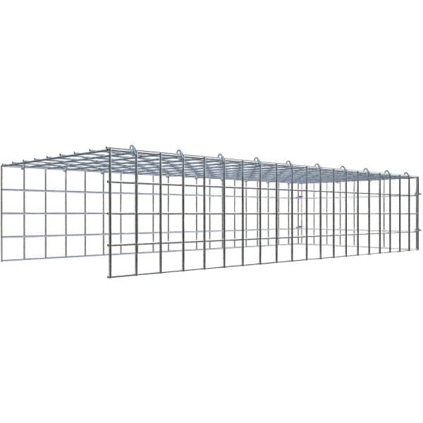 Gabiona C-Ring-Gabione-Anbaukorb Typ 4 20 x 100 x 40 cm Maschenw 5 x 5 cm