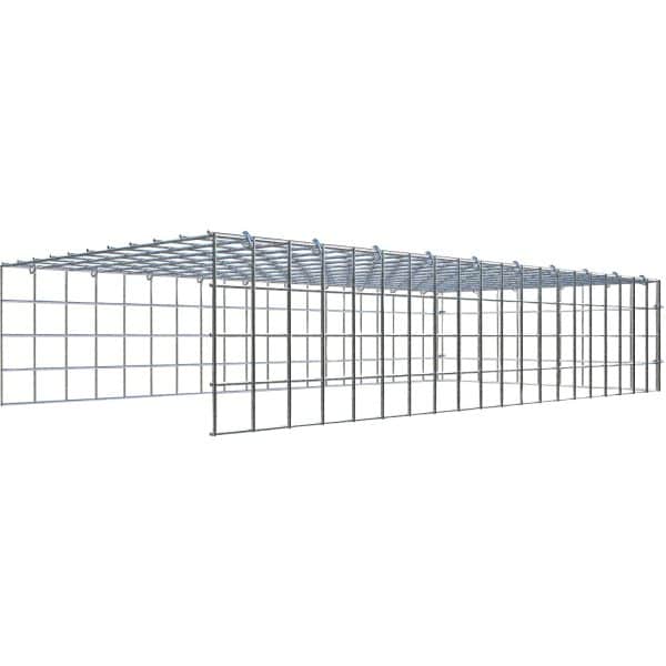 Gabiona C-Ring-Gabione-Anbaukorb Typ 4 20 x 100 x 50 cm Maschenw 5 x 5 cm