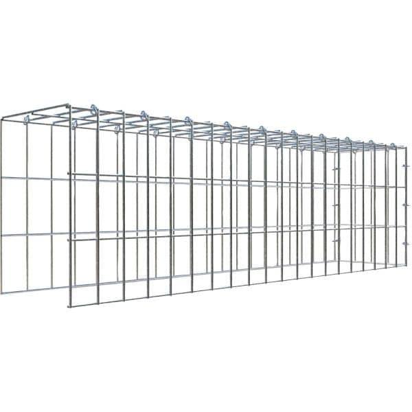 Gabiona C-Ring-Gabione-Anbaukorb Typ 4 30 x 100 x 20 cm Maschenw 5 x 10 cm