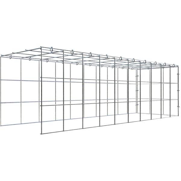 Gabiona C-Ring-Gabione-Anbaukorb Typ 4 30 x 100 x 30 cm Maschenw 10 x 10 cm