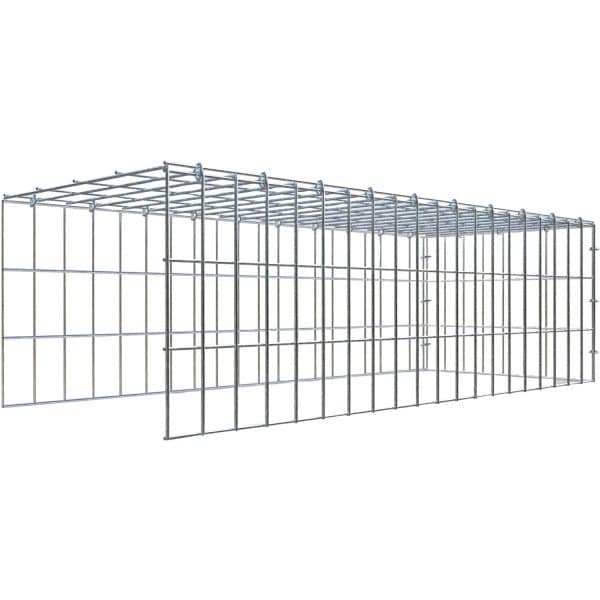 Gabiona C-Ring-Gabione-Anbaukorb Typ 4 30 x 100 x 40 cm Maschenw 5 x 10 cm