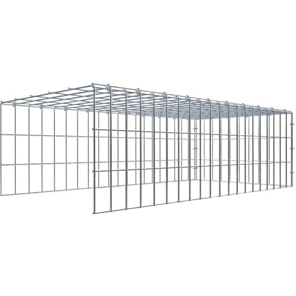 Gabiona C-Ring-Gabione-Anbaukorb Typ 4 30 x 100 x 50 cm Maschenw 5 x 10 cm