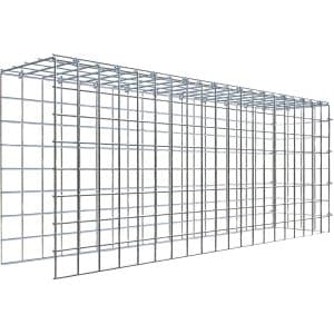 Gabiona C-Ring-Gabione-Anbaukorb Typ 4 40 x 100 x 20 cm Maschenw 5 x 5 cm