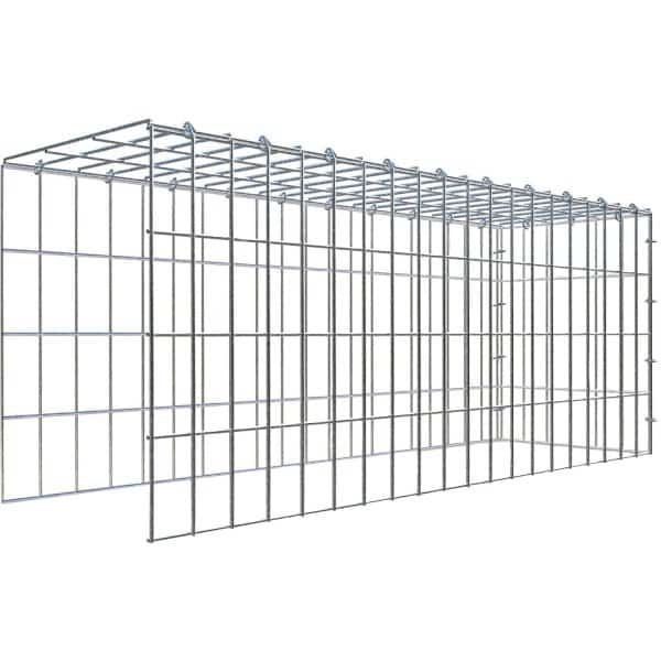 Gabiona C-Ring-Gabione-Anbaukorb Typ 4 40 x 100 x 30 cm Maschenw 5 x 10 cm