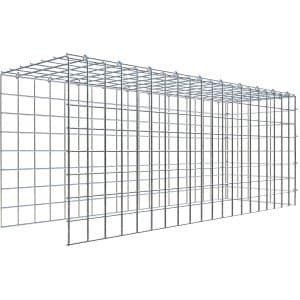 Gabiona C-Ring-Gabione-Anbaukorb Typ 4 40 x 100 x 30 cm Maschenw 5 x 5 cm