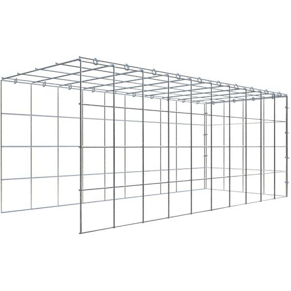Gabiona C-Ring-Gabione-Anbaukorb Typ 4 40 x 100 x 40 cm Maschenw 10 x 10 cm