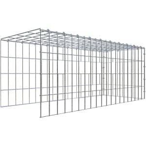 Gabiona C-Ring-Gabione-Anbaukorb Typ 4 40 x 100 x 40 cm Maschenw 5 x 10 cm