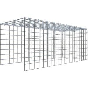 Gabiona C-Ring-Gabione-Anbaukorb Typ 4 40 x 100 x 40 cm Maschenw 5 x 5 cm