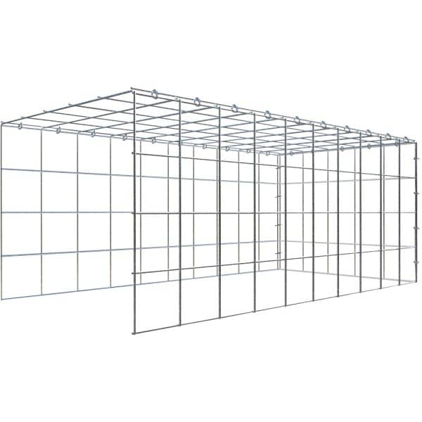 Gabiona C-Ring-Gabione-Anbaukorb Typ 4 40 x 100 x 50 cm Maschenw 10 x 10 cm