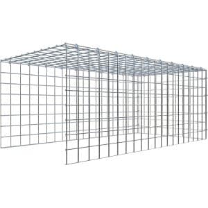Gabiona C-Ring-Gabione-Anbaukorb Typ 4 40 x 100 x 50 cm Maschenw 5 x 5 cm