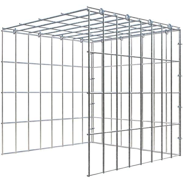 Gabiona C-Ring-Gabione-Anbaukorb Typ 4 40 x 40 x 40 cm Maschenw 5 x 10 cm