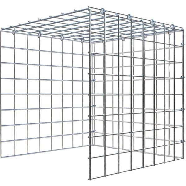 Gabiona C-Ring-Gabione-Anbaukorb Typ 4 40 x 40 x 40 cm Maschenw 5 x 5 cm