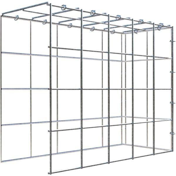 Gabiona C-Ring-Gabione-Anbaukorb Typ 4 40 x 50 x 20 cm Maschenw 10 x 10 cm