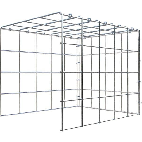 Gabiona C-Ring-Gabione-Anbaukorb Typ 4 40 x 50 x 40 cm Maschenw 10 x 10 cm