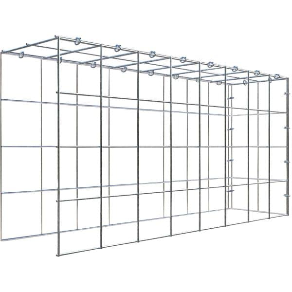 Gabiona C-Ring-Gabione-Anbaukorb Typ 4 40 x 80 x 20 cm Maschenw 10 x 10 cm