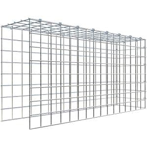 Gabiona C-Ring-Gabione-Anbaukorb Typ 4 40 x 80 x 20 cm Maschenw 5 x 5 cm