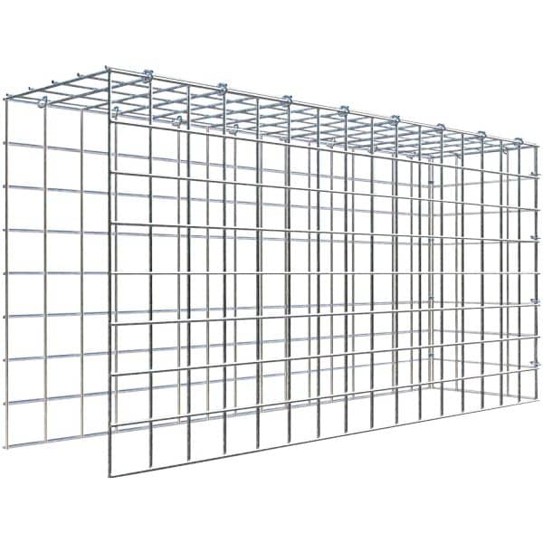 Gabiona C-Ring-Gabione-Anbaukorb Typ 4 40 x 80 x 20 cm Maschenw 5 x 5 cm