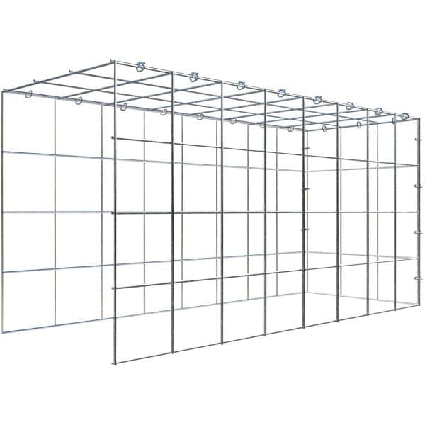 Gabiona C-Ring-Gabione-Anbaukorb Typ 4 40 x 80 x 30 cm Maschenw 10 x 10 cm