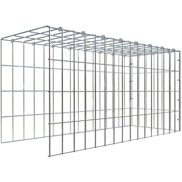 Gabiona C-Ring-Gabione-Anbaukorb Typ 4 40 x 80 x 30 cm Maschenw 5 x 10 cm