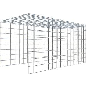 Gabiona C-Ring-Gabione-Anbaukorb Typ 4 40 x 80 x 40 cm Maschenw 5 x 5 cm