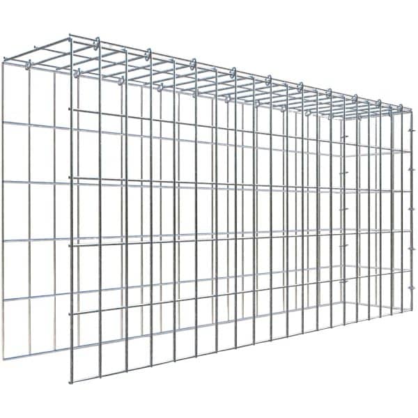 Gabiona C-Ring-Gabione-Anbaukorb Typ 4 50 x 100 x 20 cm Maschenw 5 x 10 cm