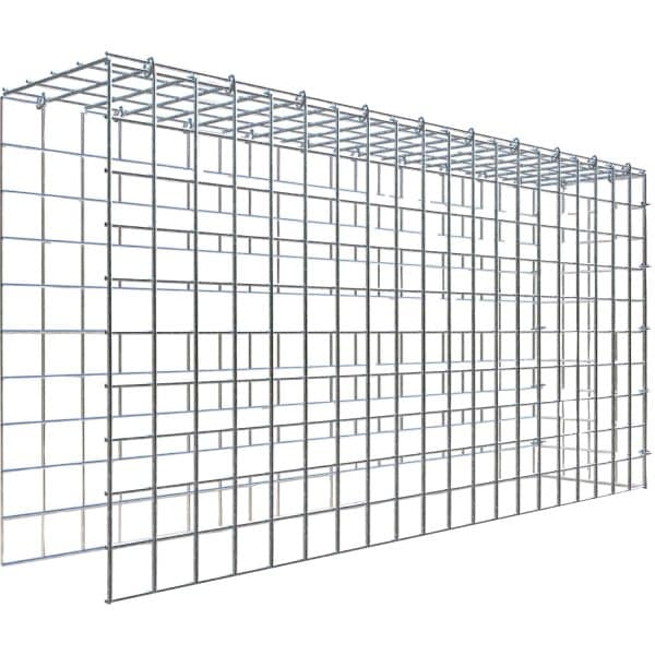 Gabiona C-Ring-Gabione-Anbaukorb Typ 4 50 x 100 x 20 cm Maschenw 5 x 5 cm