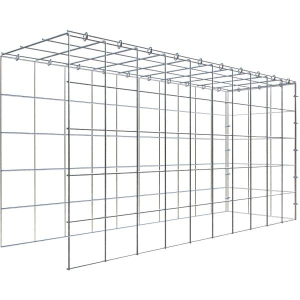 Gabiona C-Ring-Gabione-Anbaukorb Typ 4 50 x 100 x 30 cm Maschenw 10 x 10 cm
