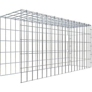 Gabiona C-Ring-Gabione-Anbaukorb Typ 4 50 x 100 x 30 cm Maschenw 5 x 10 cm